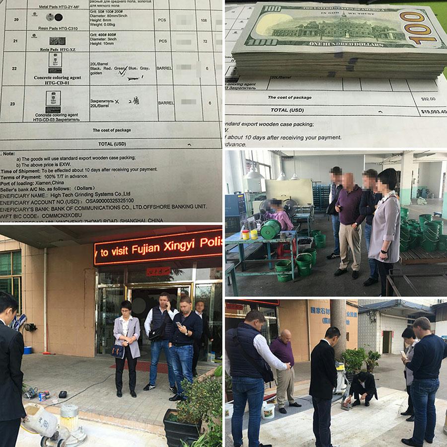 Russia customer visit factury