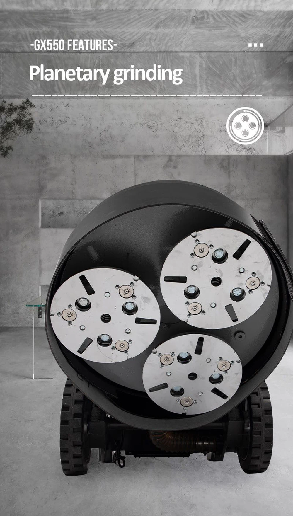 GX550 concrete grinder03 GX550 concrete grinder03