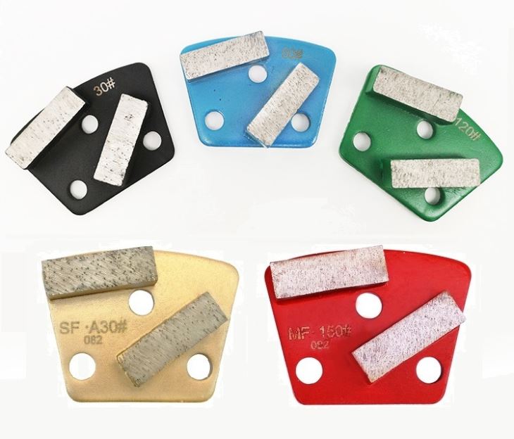 Diamond Steel Metal Concrete Trapezoid Grinding Pad