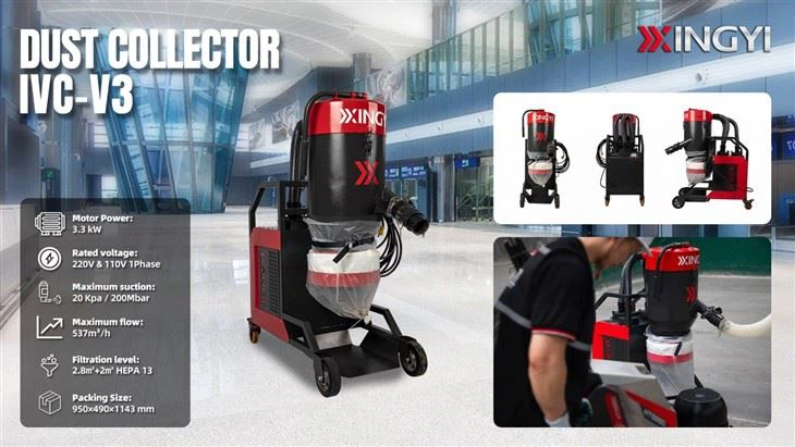 Vacuum Cleaner Machine For Concrete Grinder